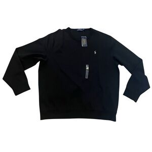 Polo Ralph Lauren Mens Black Crewneck Sweatshirt- Size XL- NWT